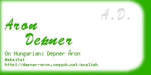 aron depner business card